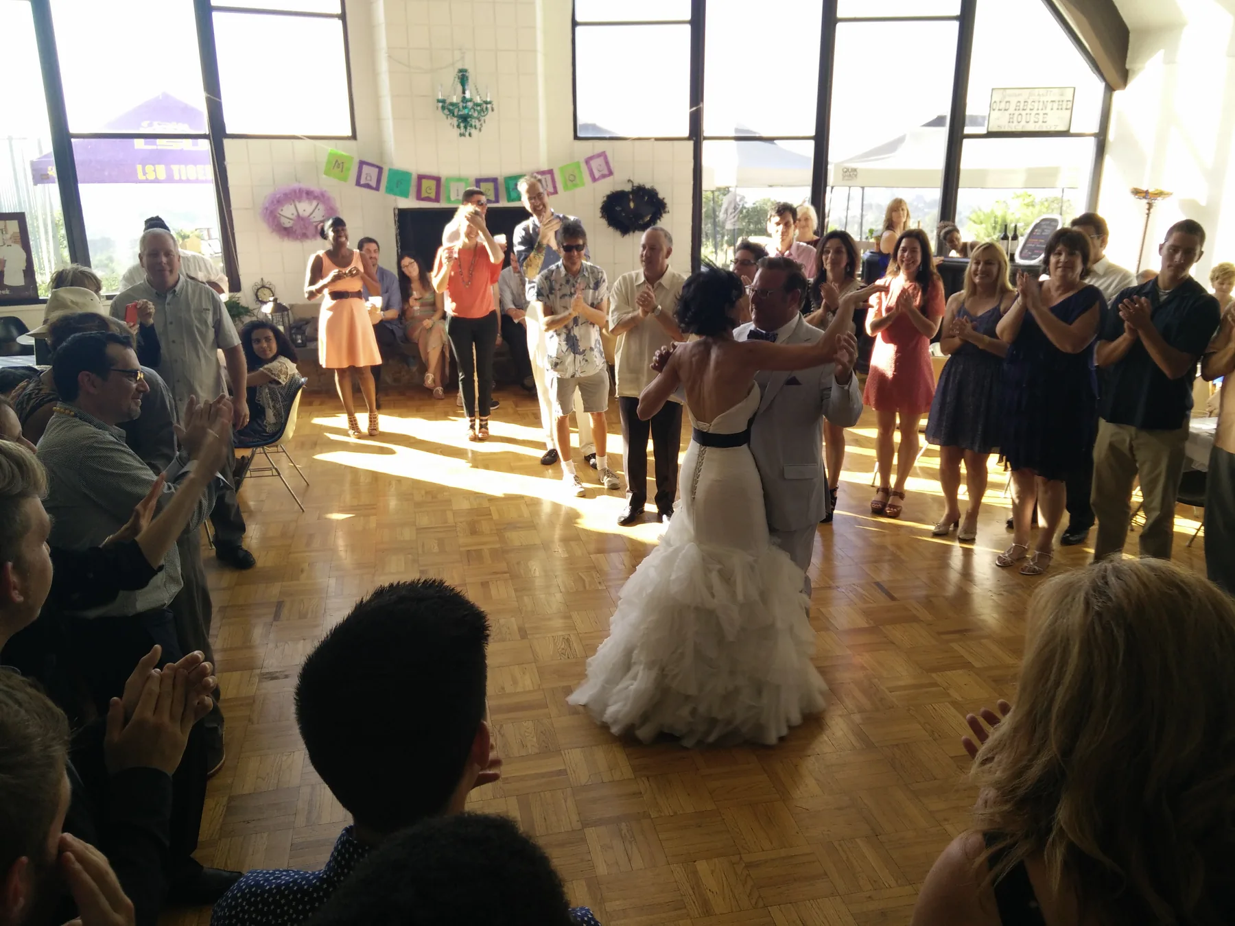 Couple first dance