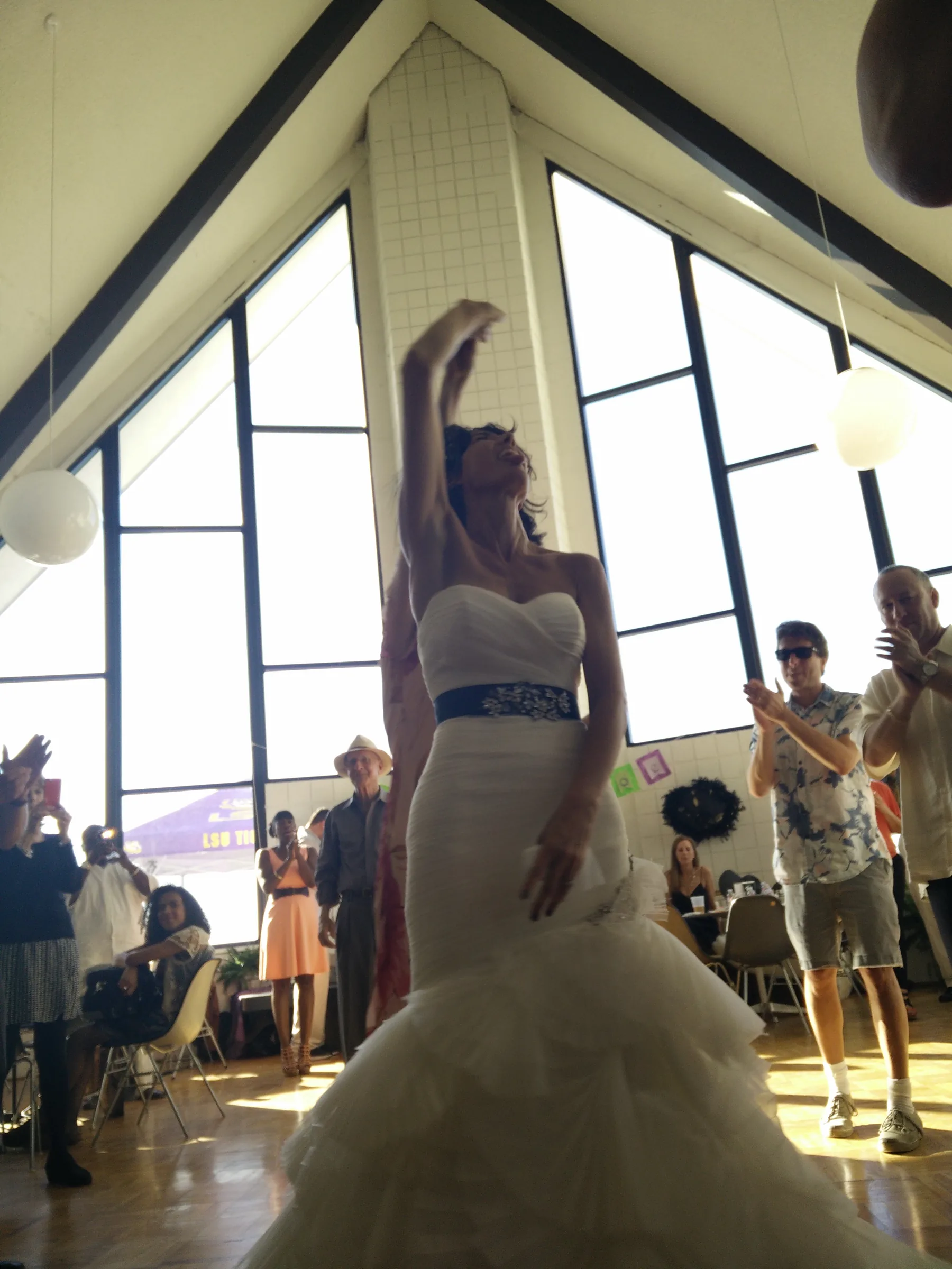 Bride getting ready